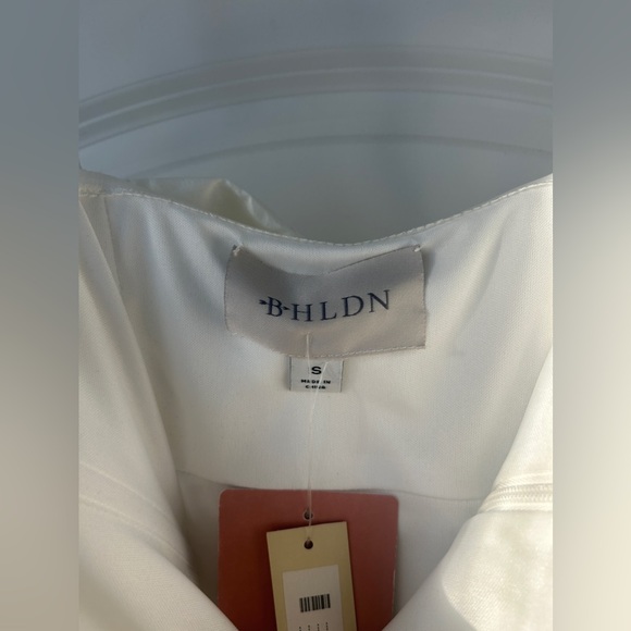 BHLDN Stretch Crepe Back Bow Strapless Midi Dress - Picture 5 of 9